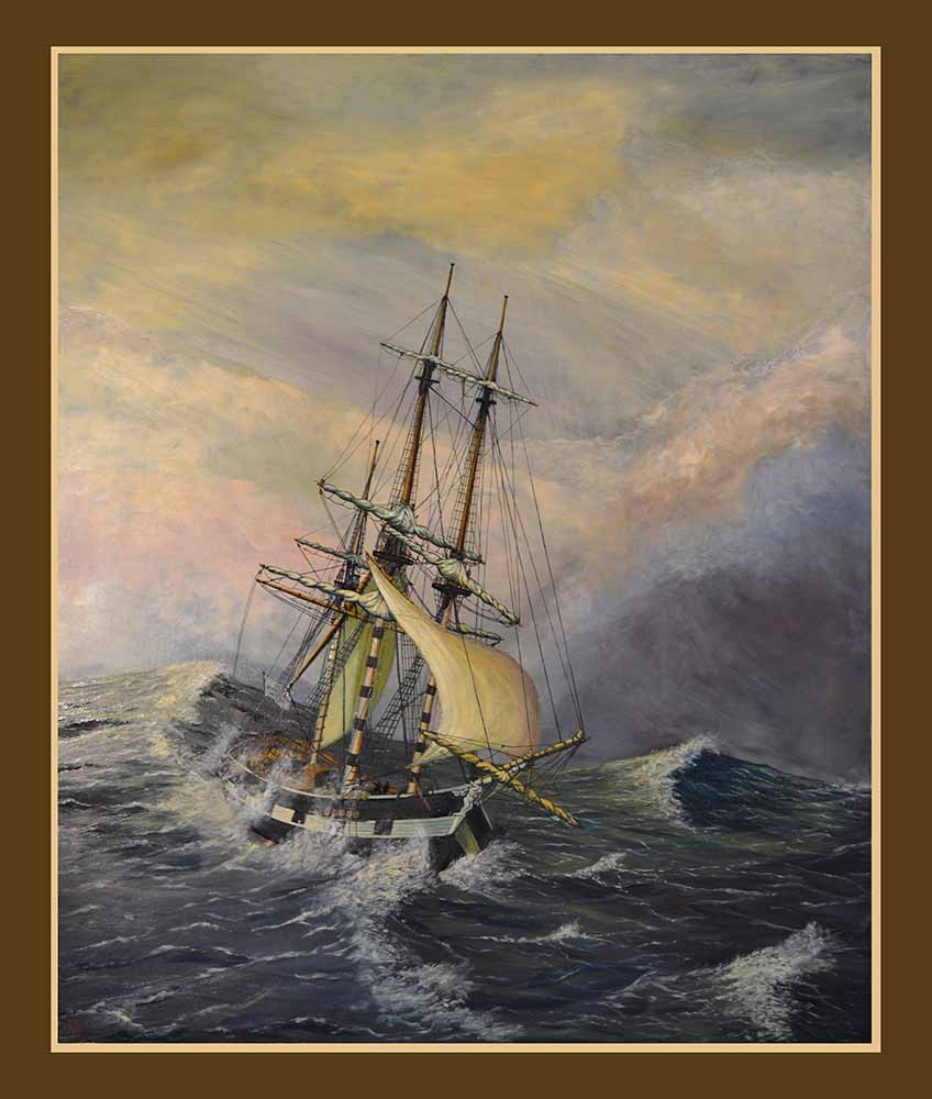 Βασίλης Λιάκος, «Καπάντισμα» 2015 ελαιογραφία σε καμβά κολλημένο επί ξύλου 110 Χ 90